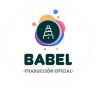 Un logotipo colorido para la traducción oficial de Babel