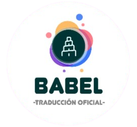 Un logotipo colorido para la traducción oficial de Babel