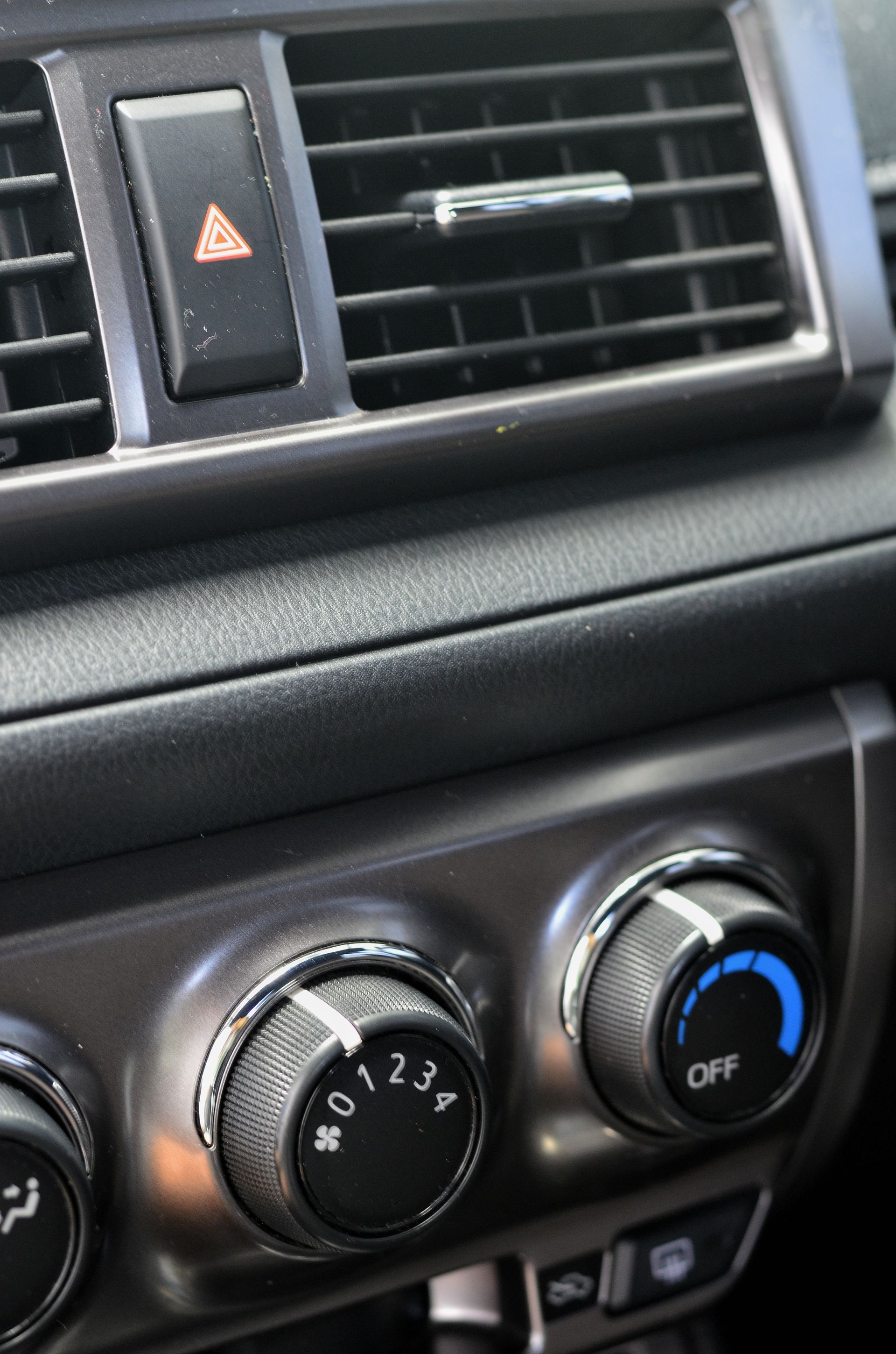 Car Dashboard With Air Vents and Hazard Light — Ultra Mechanics / EV Drive In Warana, QLD