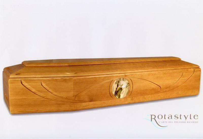 cofano funebre con inserto dorato