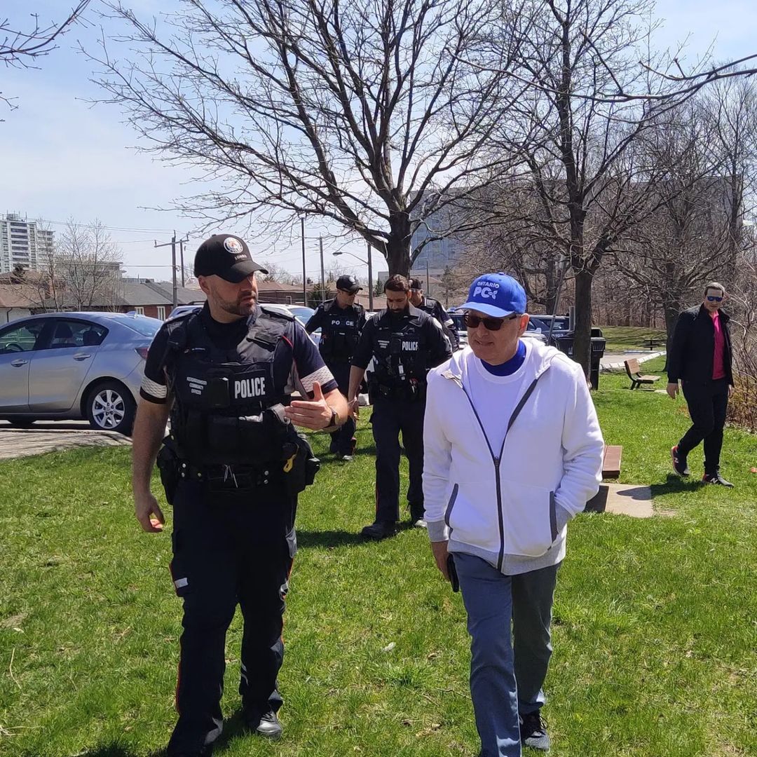 Officer Mike Bottero and Michael Kerzner