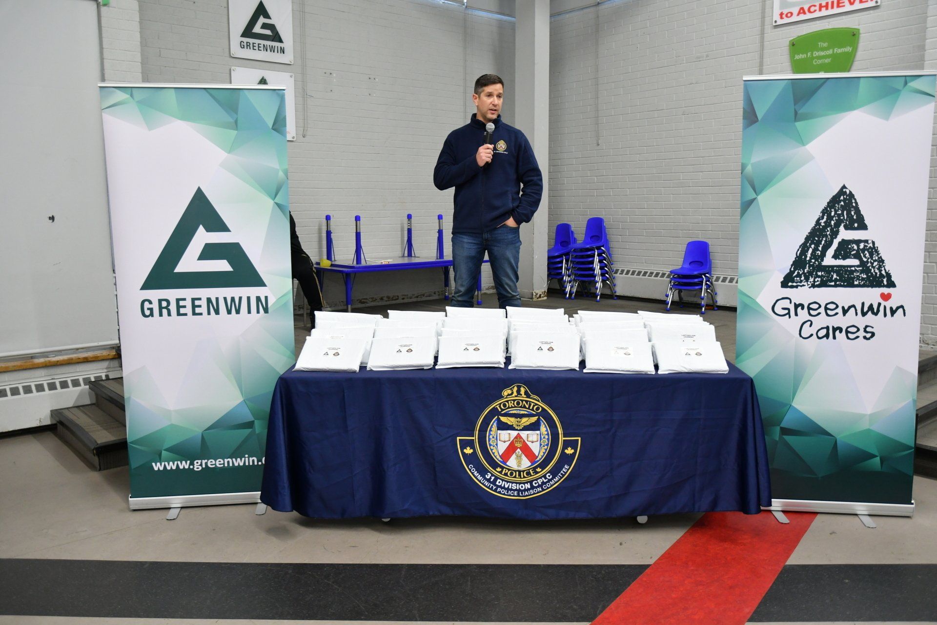 Mark Tenaglia making a speech