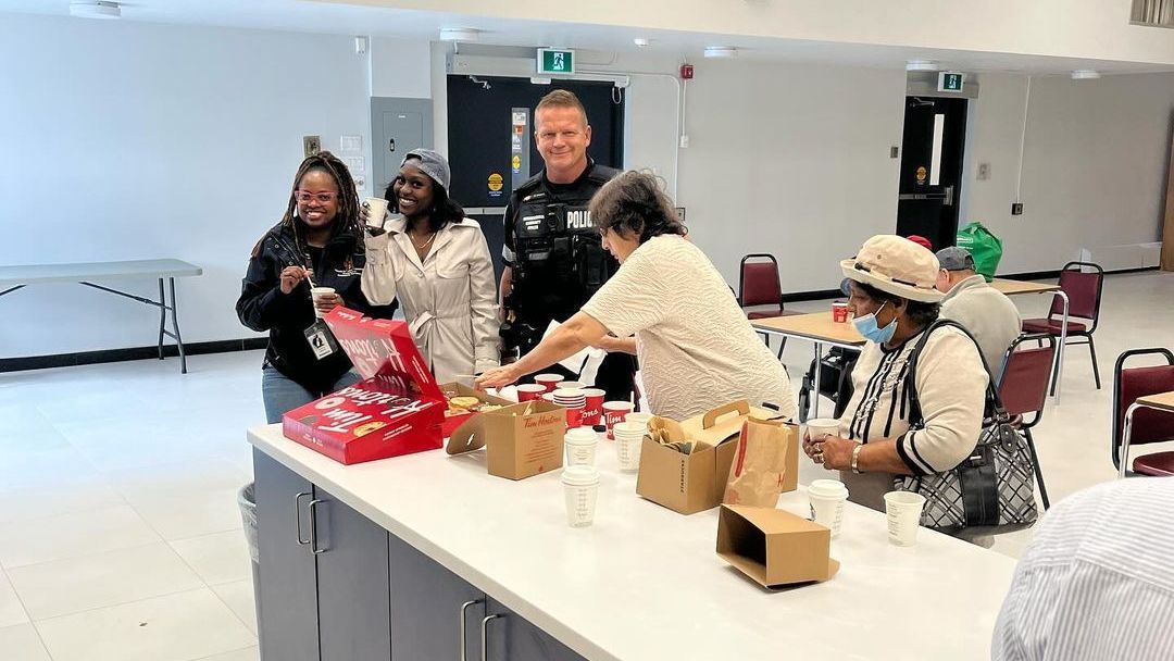 TCHC hosted the first Coffee with a Cop
