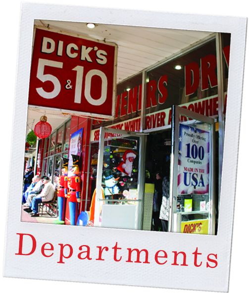 dick's 5 & 10 departments