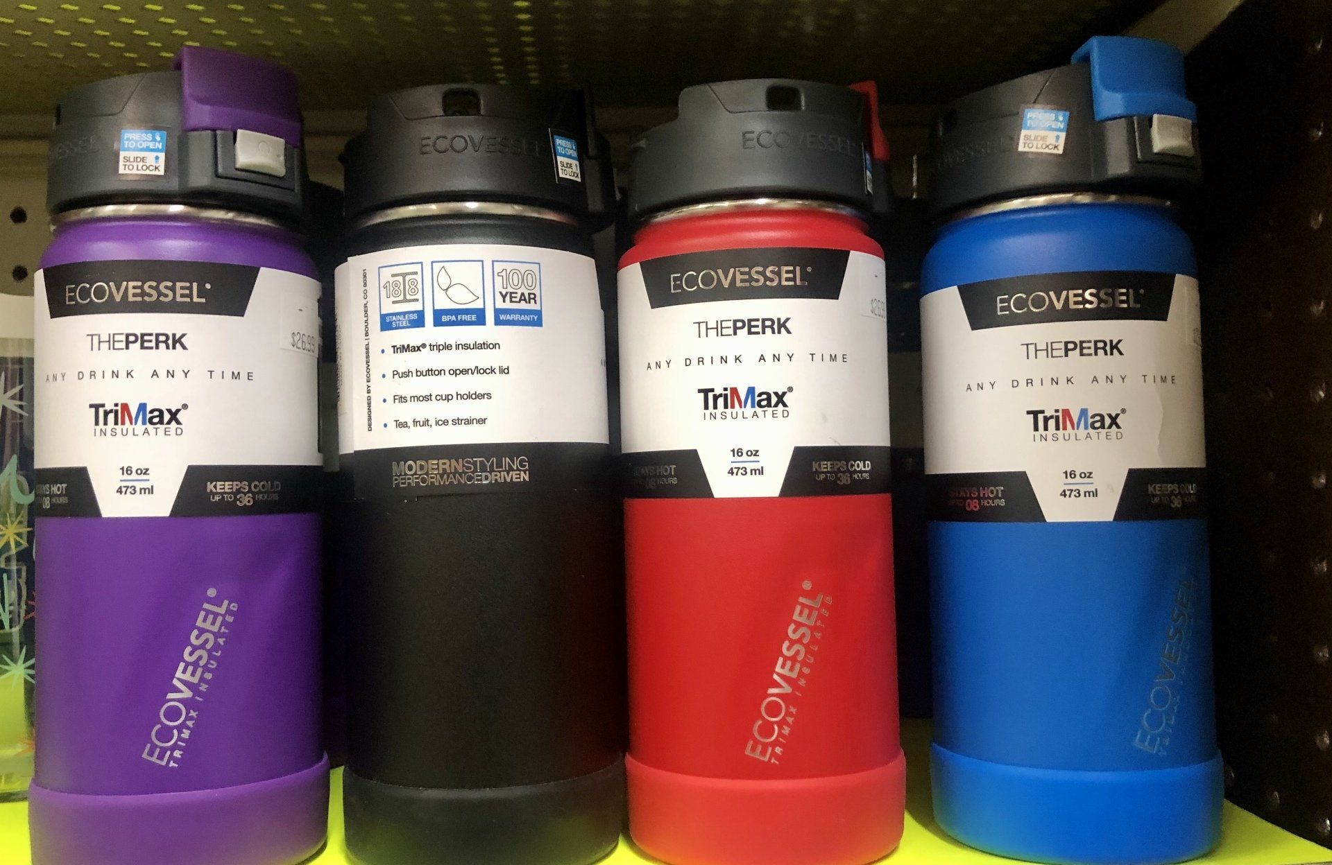 large stainless steel water bottle