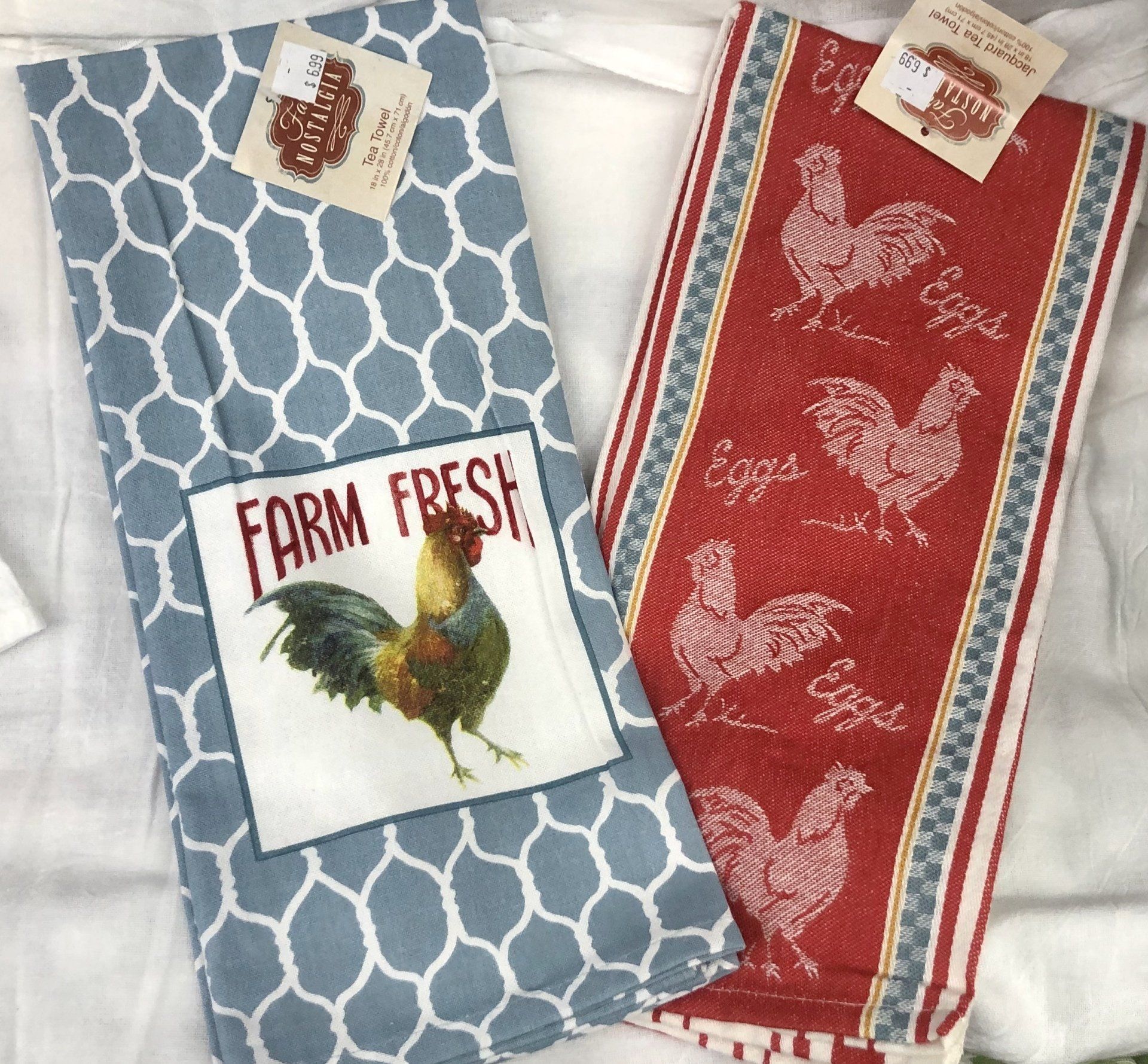 rooster kitchen towels 2