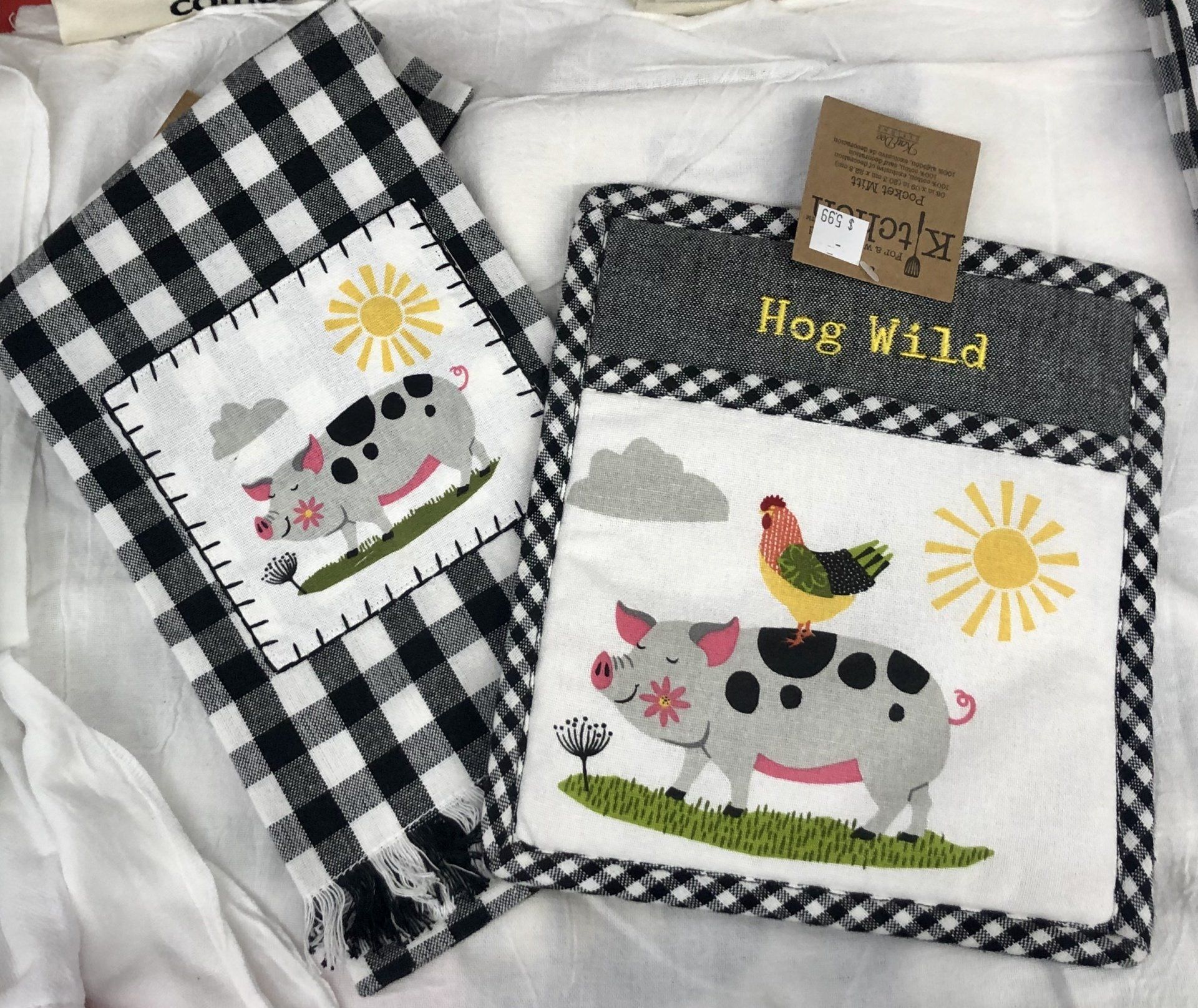 farm animal kitchen towels 2