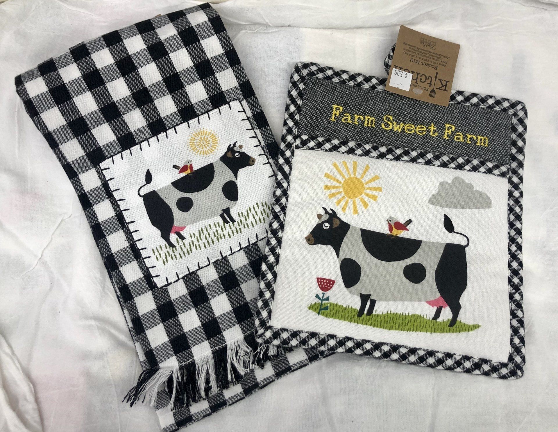cow kitchen towels 2
