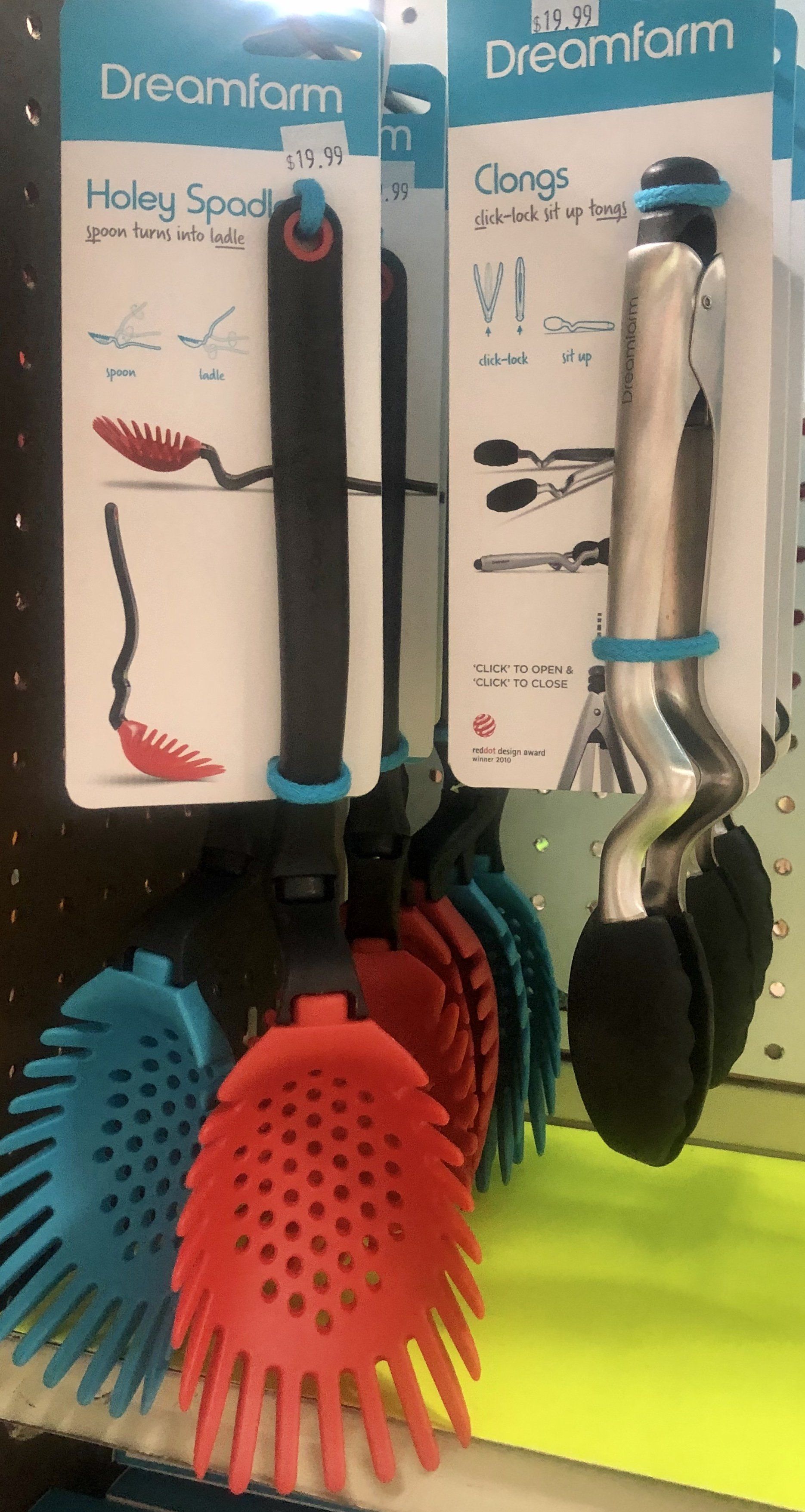 straining spoons and tongs