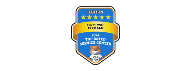 CarFax Top Rated Service Center Logo | Fix-it With Fred