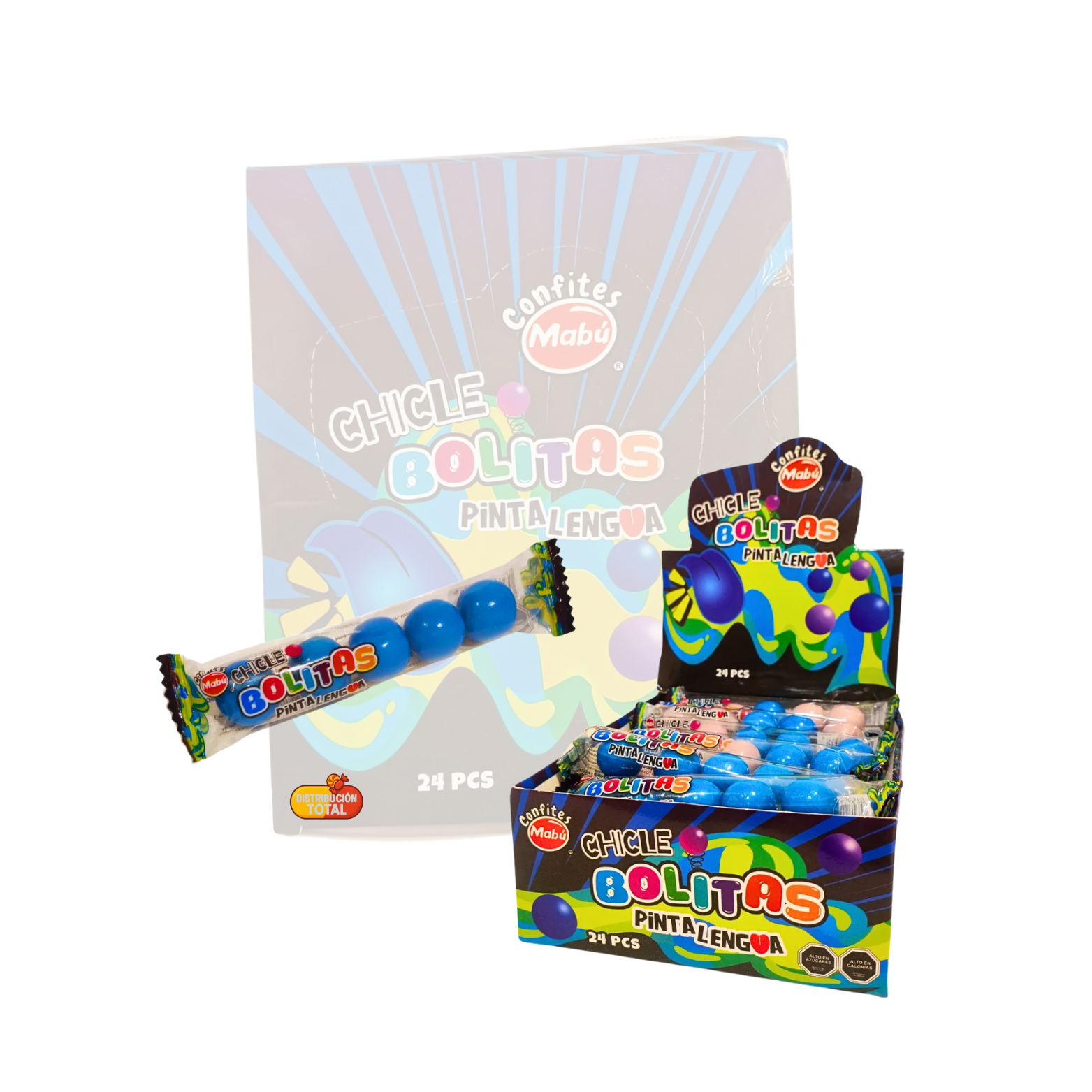 Chicle Bolitas Pinta lengua