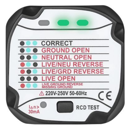 UK Socket Tester, For Earthing Sheets & Mats