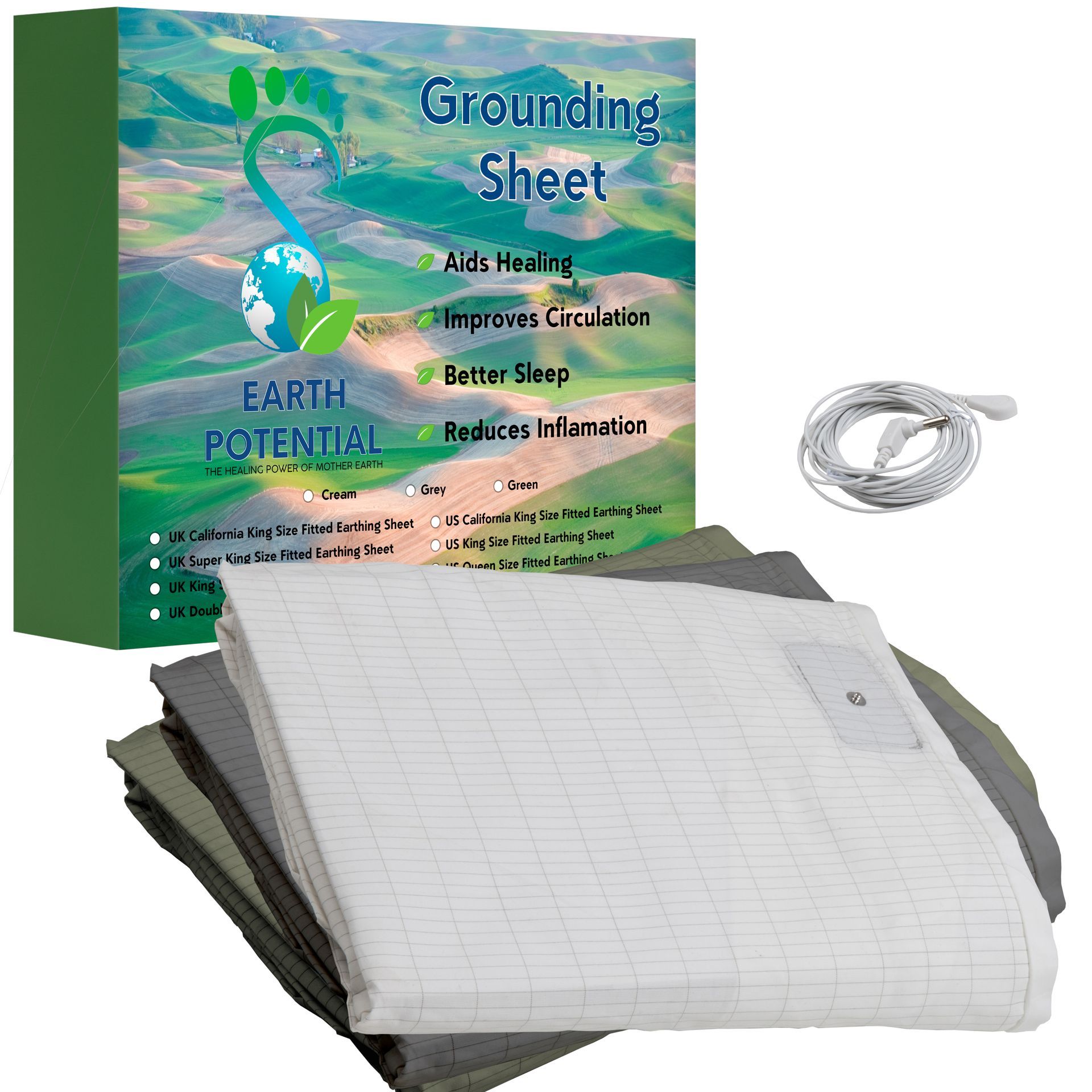 US Fitted King Size Grounding Sheets in 3 Colors