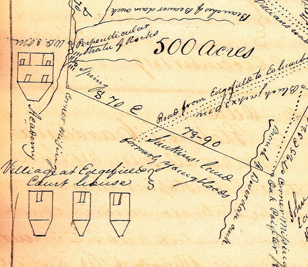 Edgefield County Historical Society, vintage photograph of drawing