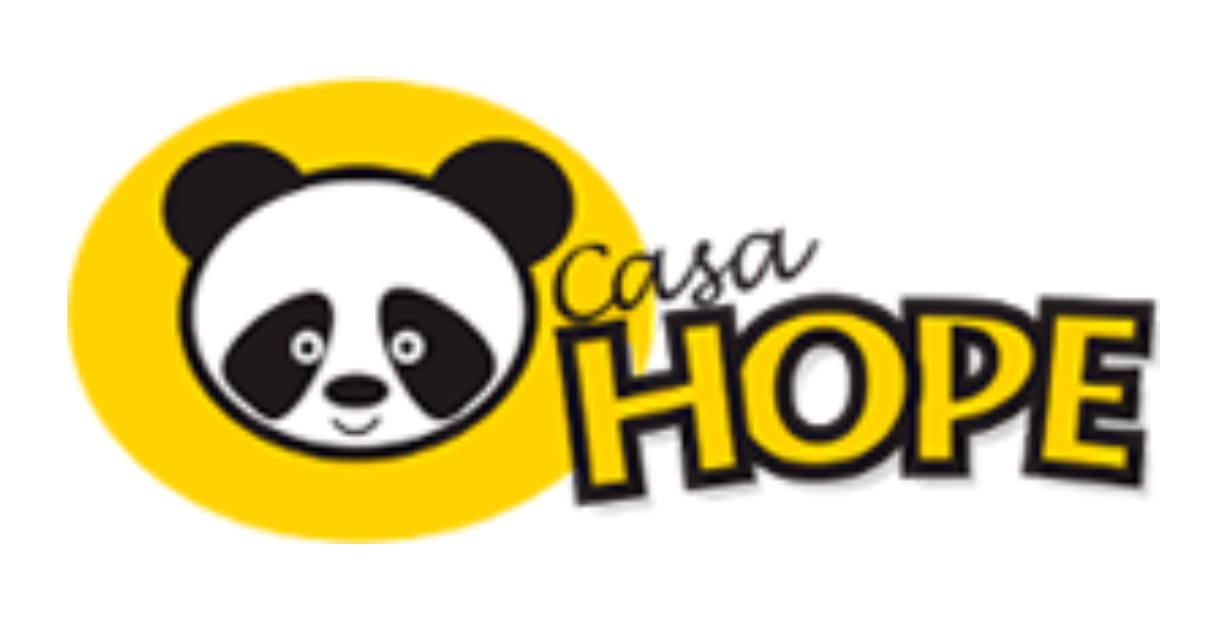 O logotipo da casa esperança tem um panda