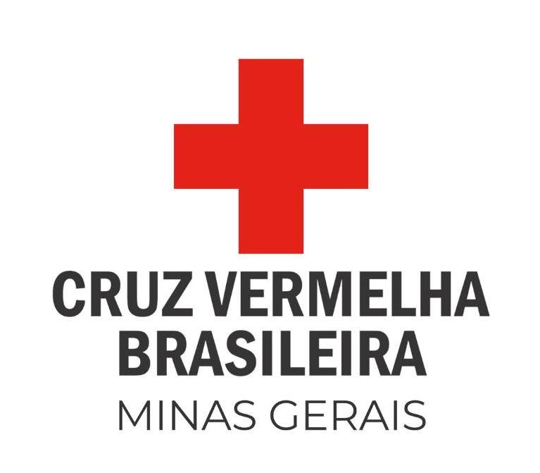 The logo for cruz vermelha brasileira minas gerais is a red cross on a white background.