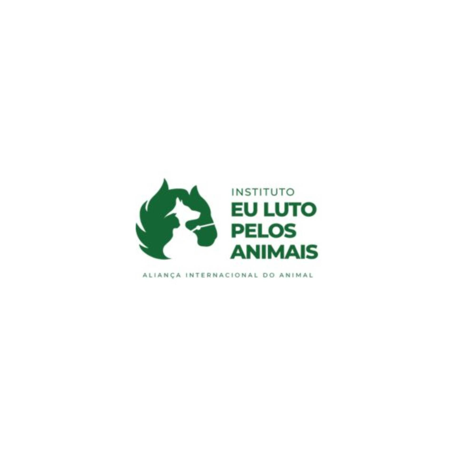 Instituto eu luto pelos animais logo on a white background