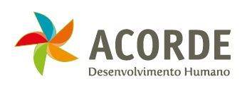 A colorful logo for acorde desenvolvimento humano