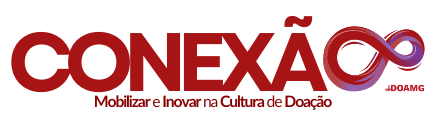 Um logotipo vermelho e roxo para conexão