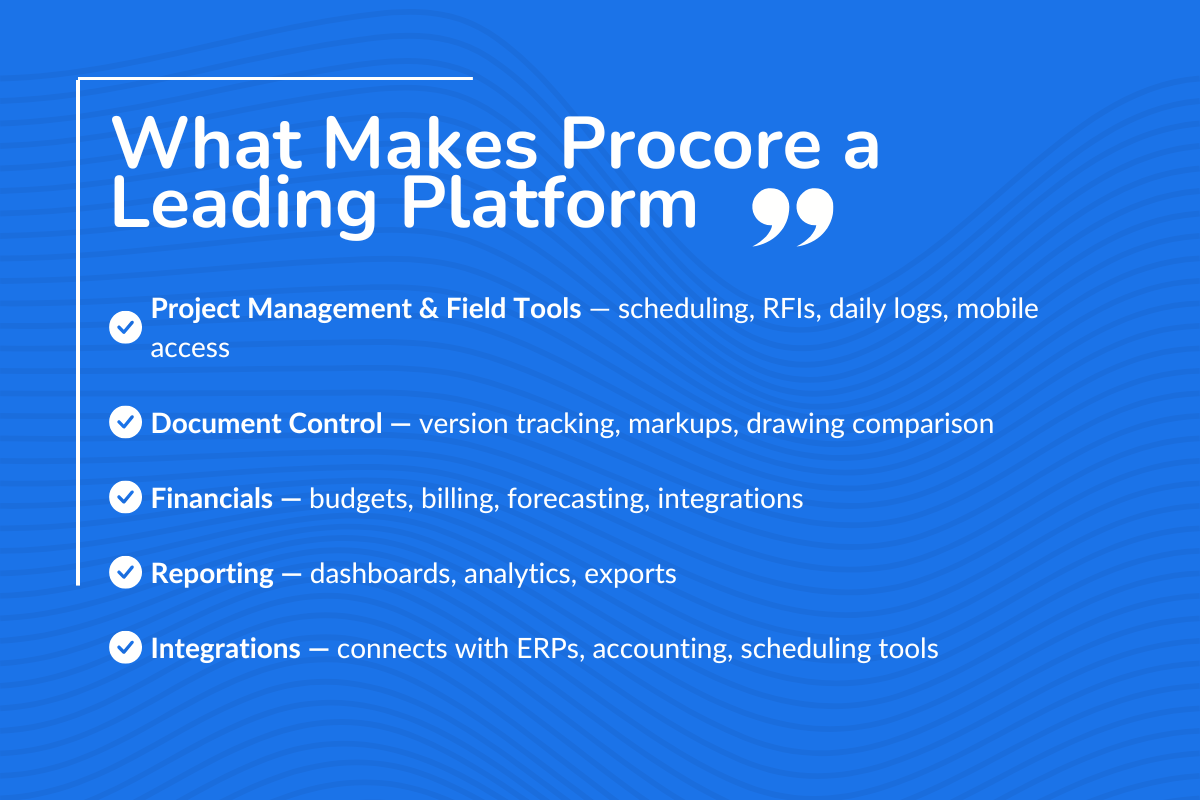 What Makes Procore a Leading Construction Management Platform
