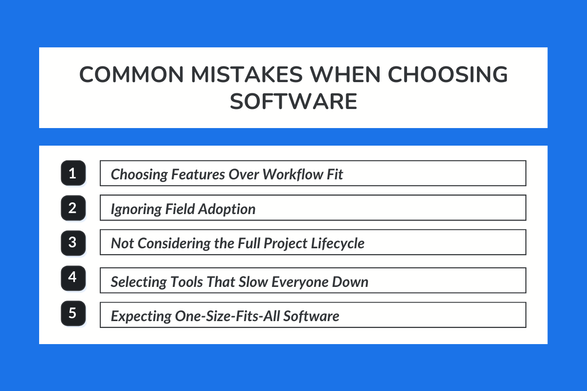 What Are The Common Mistakes When Choosing Software?
