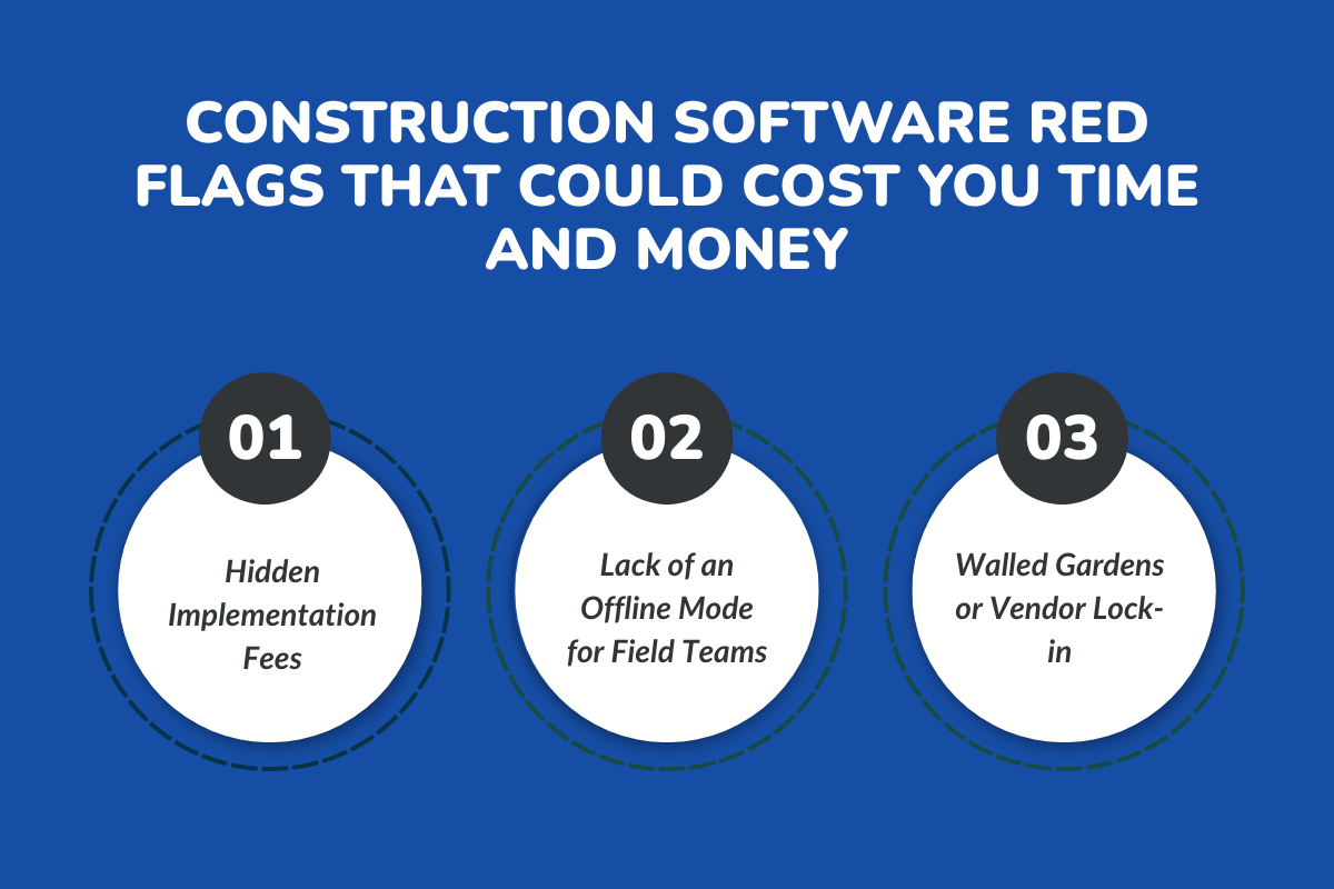 Construction Software Red Flags That Could Cost You Time and Money
