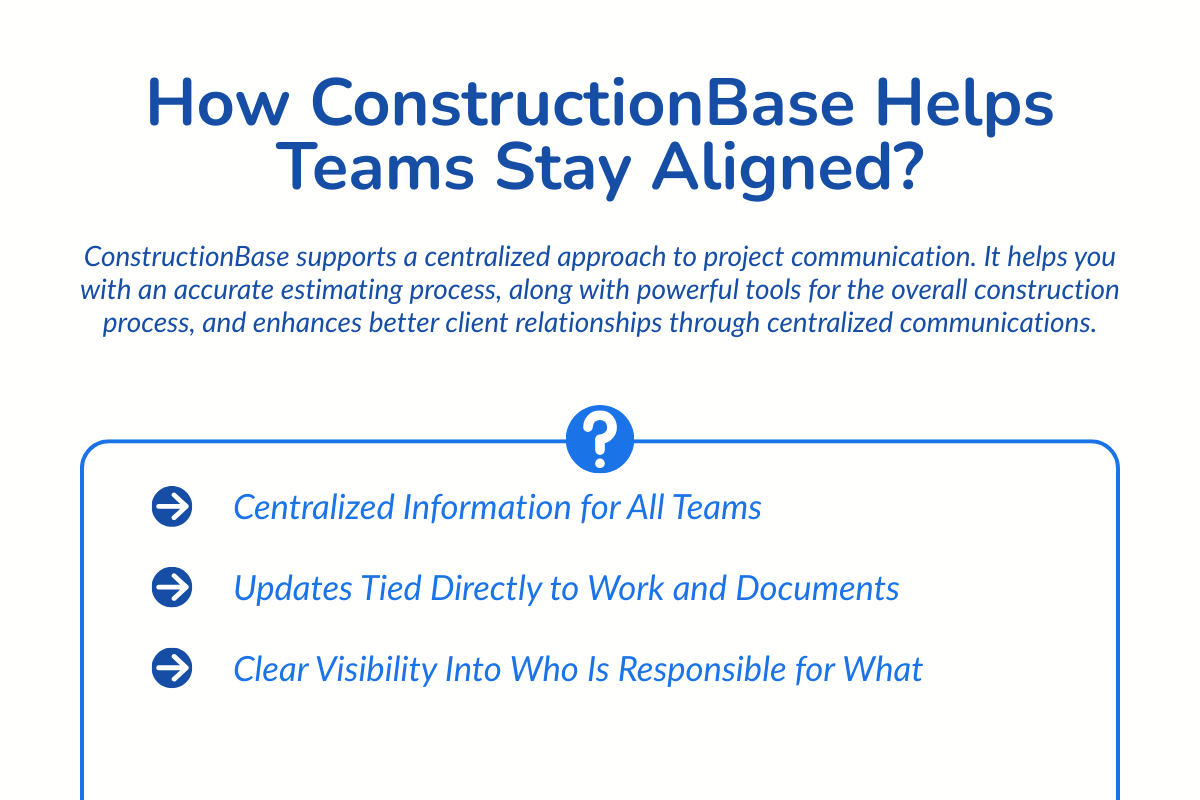 How ConstructionBase Helps Teams Stay Aligned?
