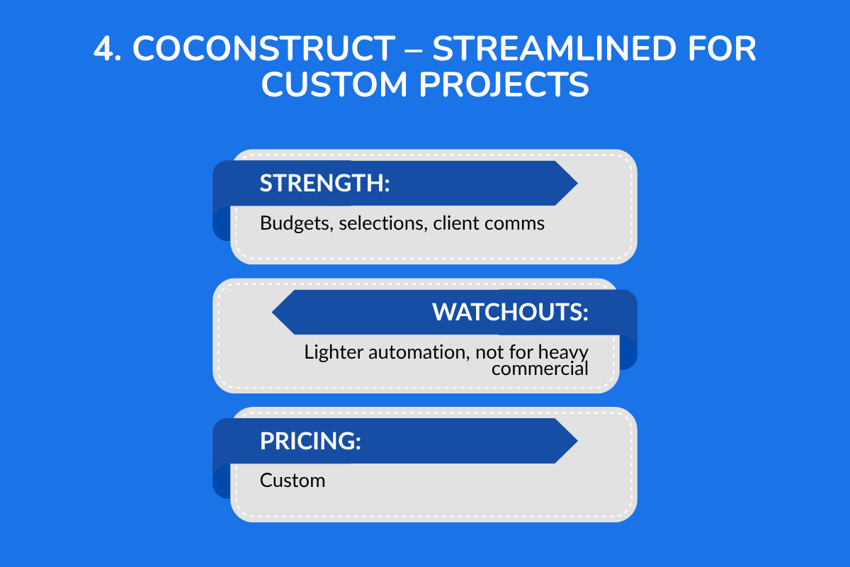 CoConstruct – Streamlined for Custom Projects
