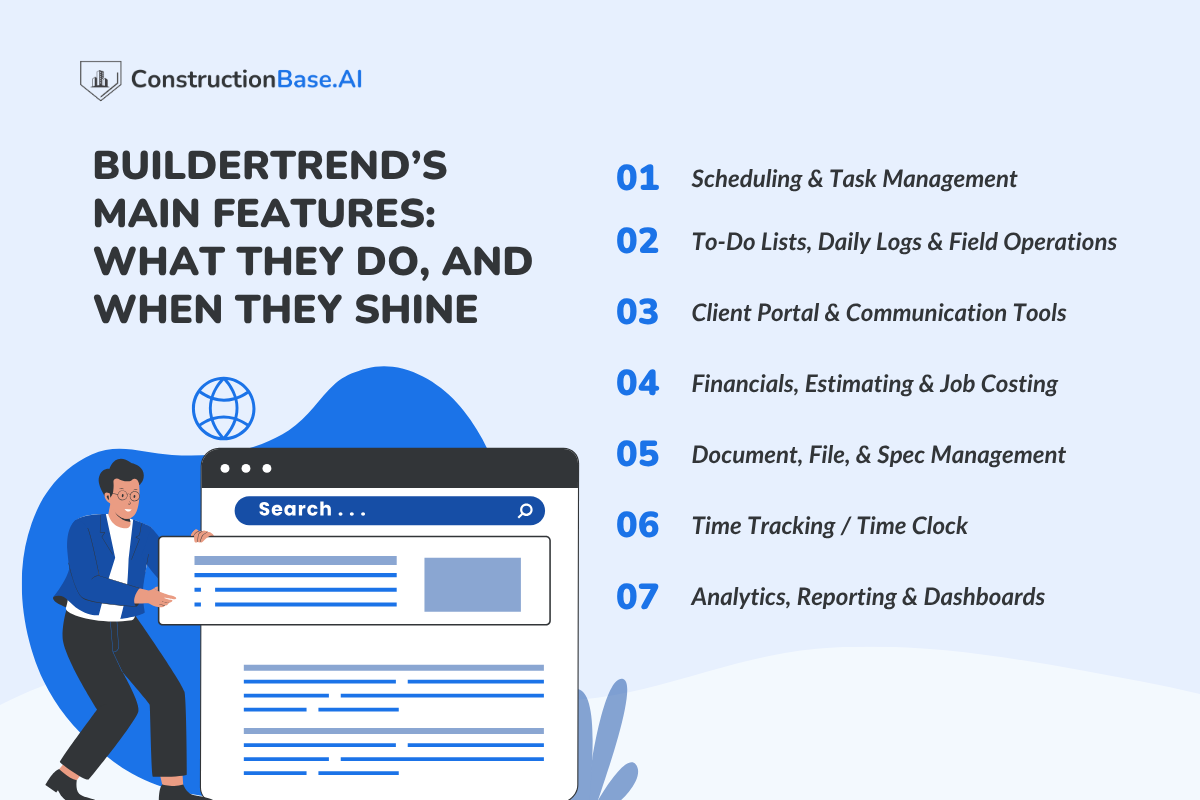 Buildertrend’s Main Features: What They Do, and When They Shine