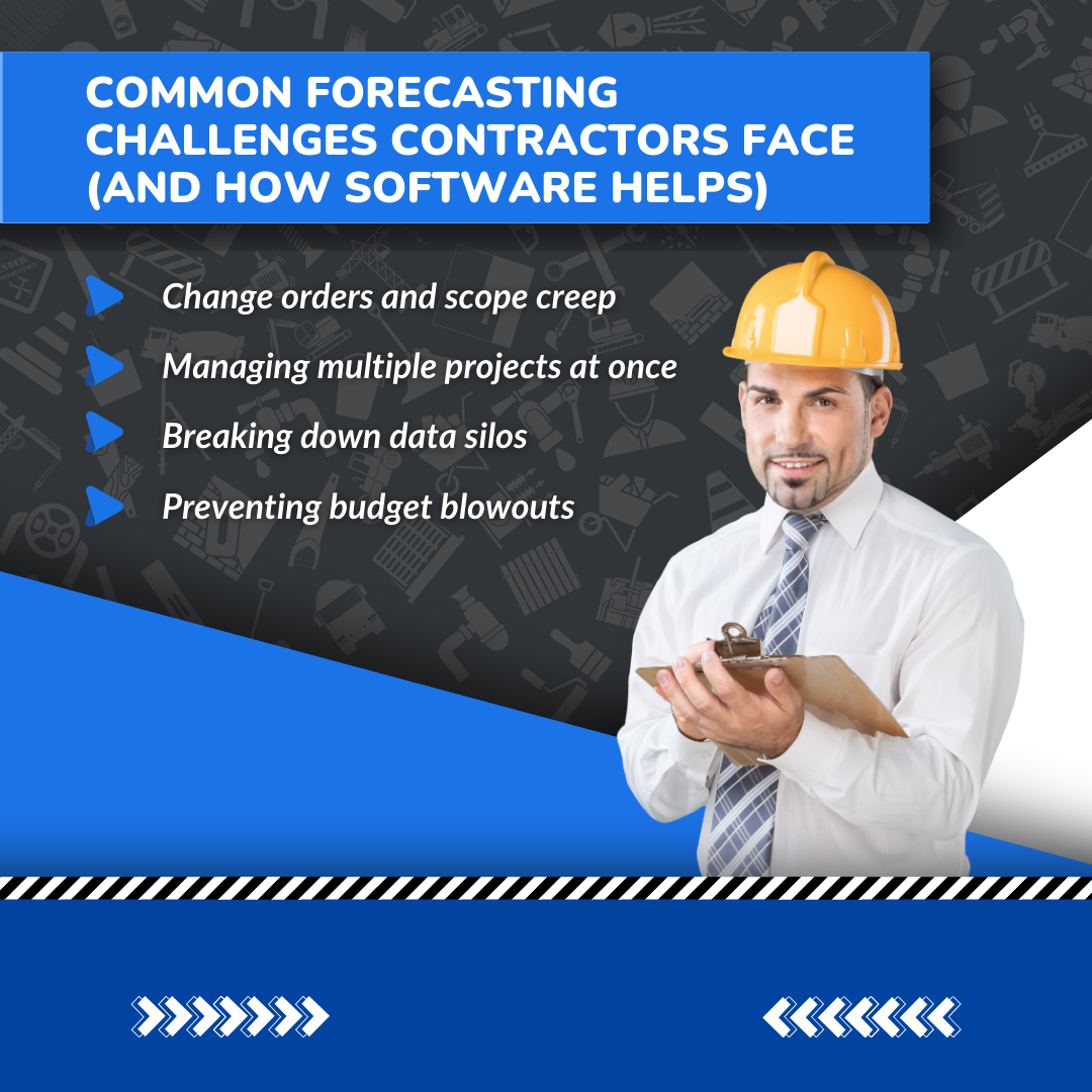 Common Forecasting Challenges Contractors Face (and How Software Helps)
