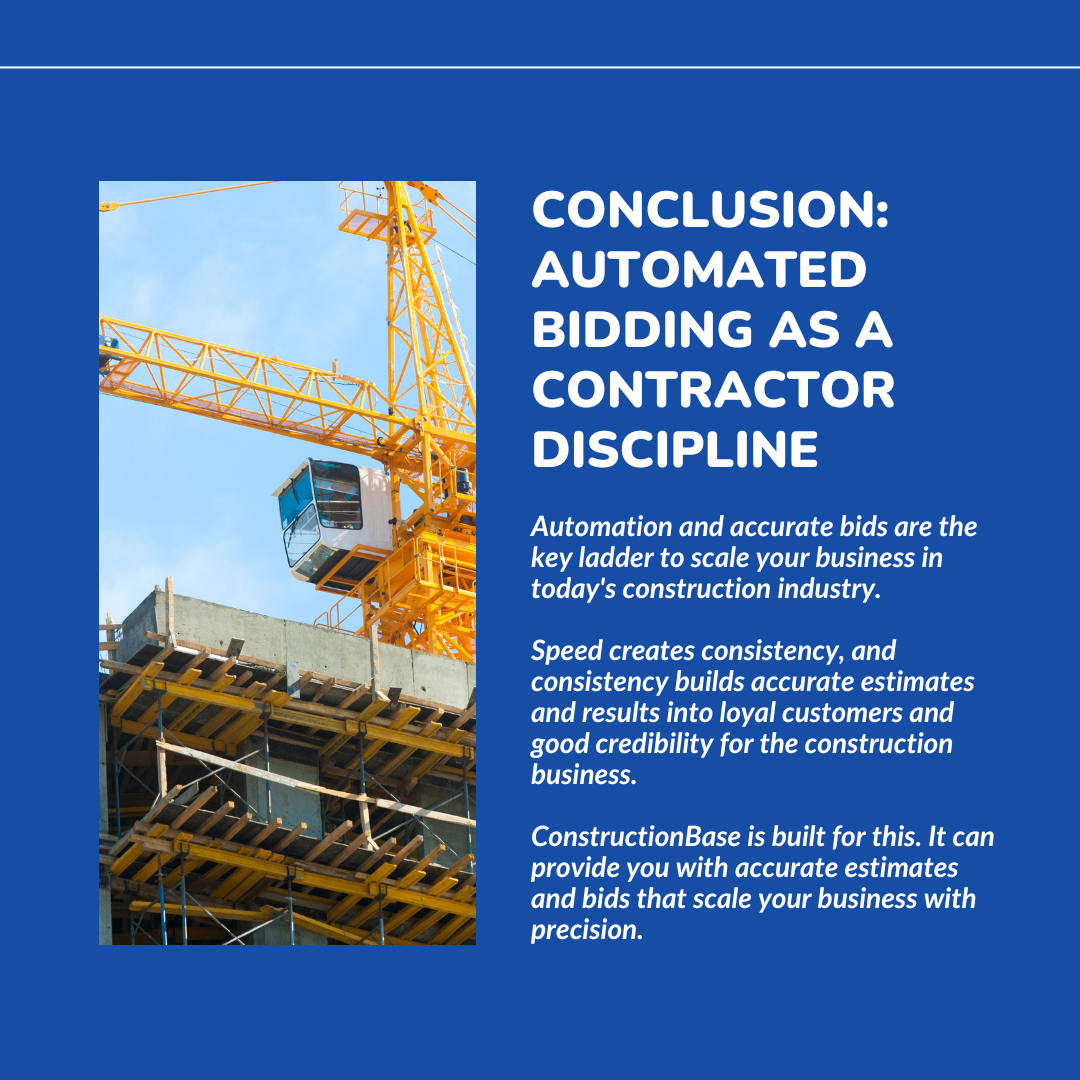 Conclusion: Automated Bidding as a Contractor Discipline