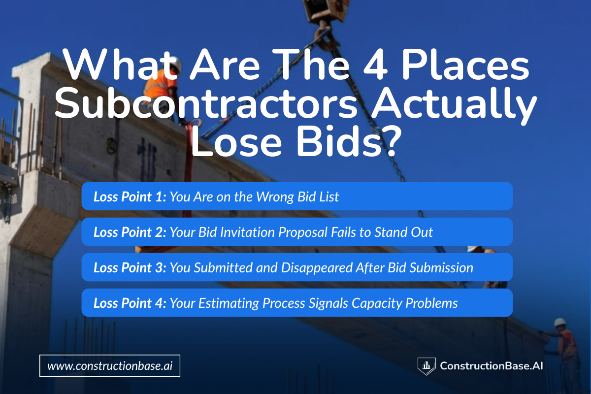 What Are The 4 Places Subcontractors Actually Lose Bids? 