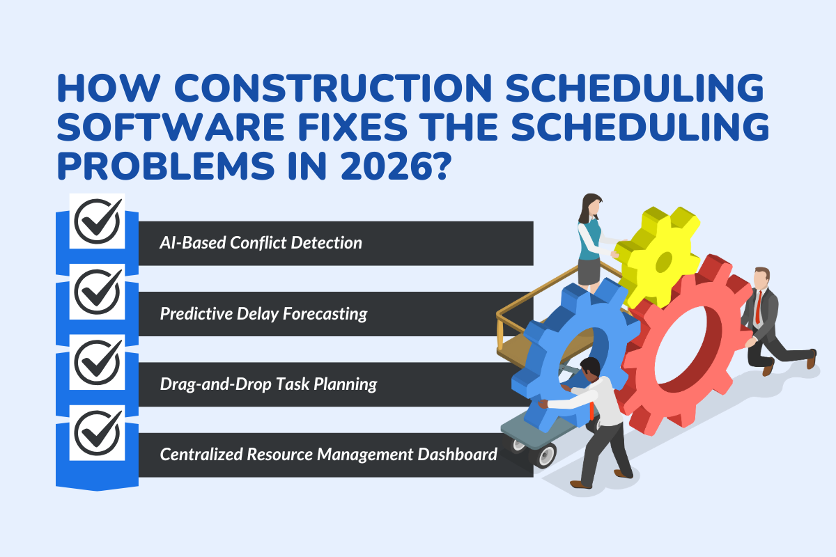 How Construction Scheduling Software Fixes the Scheduling Problems in 2026?
