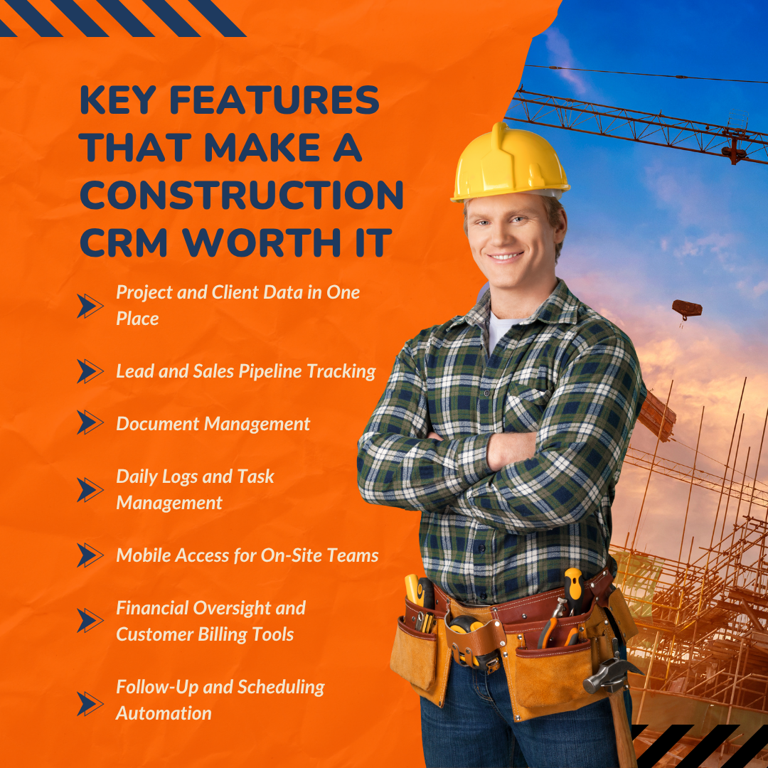 Key Features That Make a Construction CRM Worth It