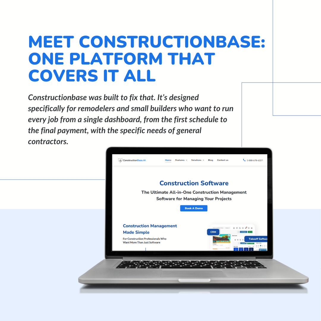 Meet ConstructionBase: One Platform That Covers It All