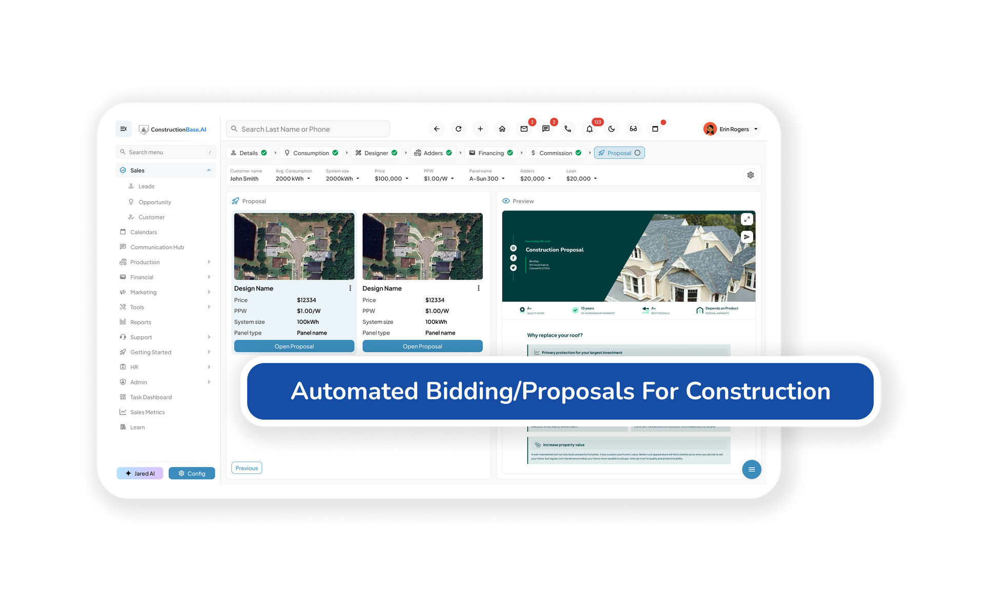 Roofing Proposal Design