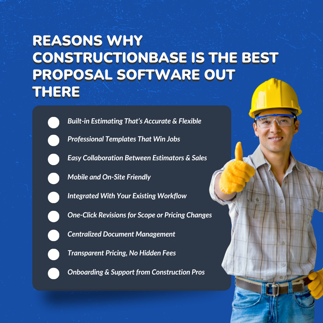 Why ConstructionBase Is the Best Proposal Software Out There