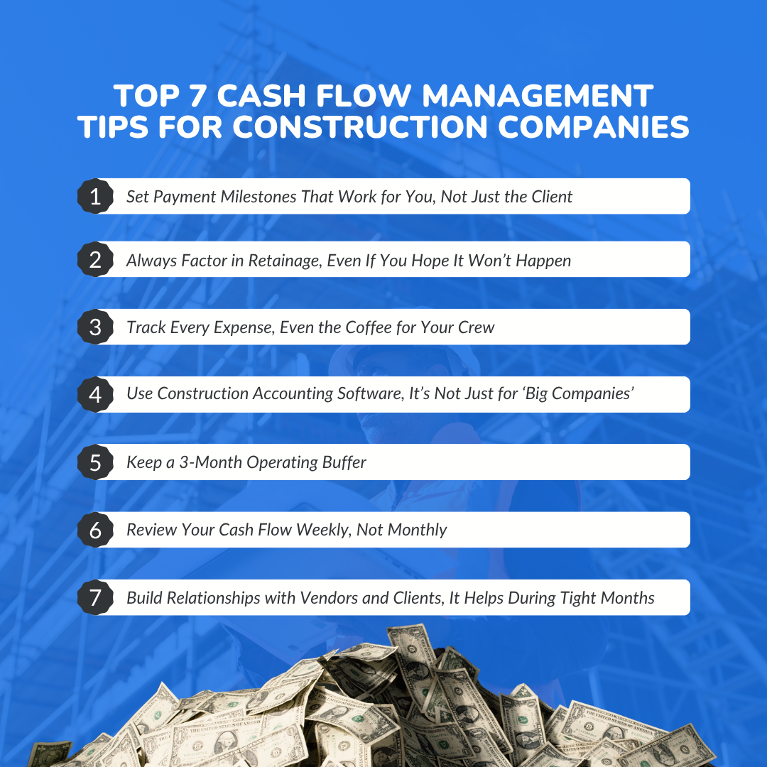Top 7 Cash Flow Management Tips for Construction Companies