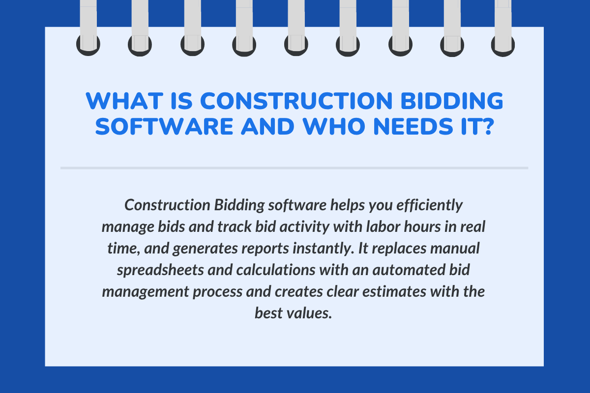 What Is Construction Bidding Software and Who Needs It?
