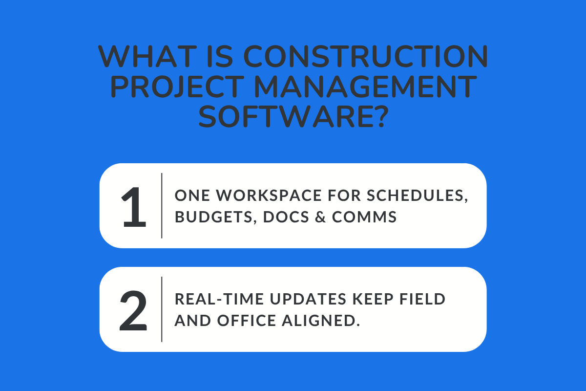 What Is Construction Project Management Software?