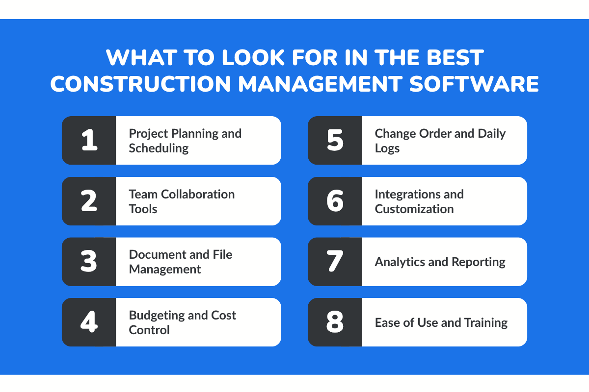 What to Look for in the Best Construction Management Software