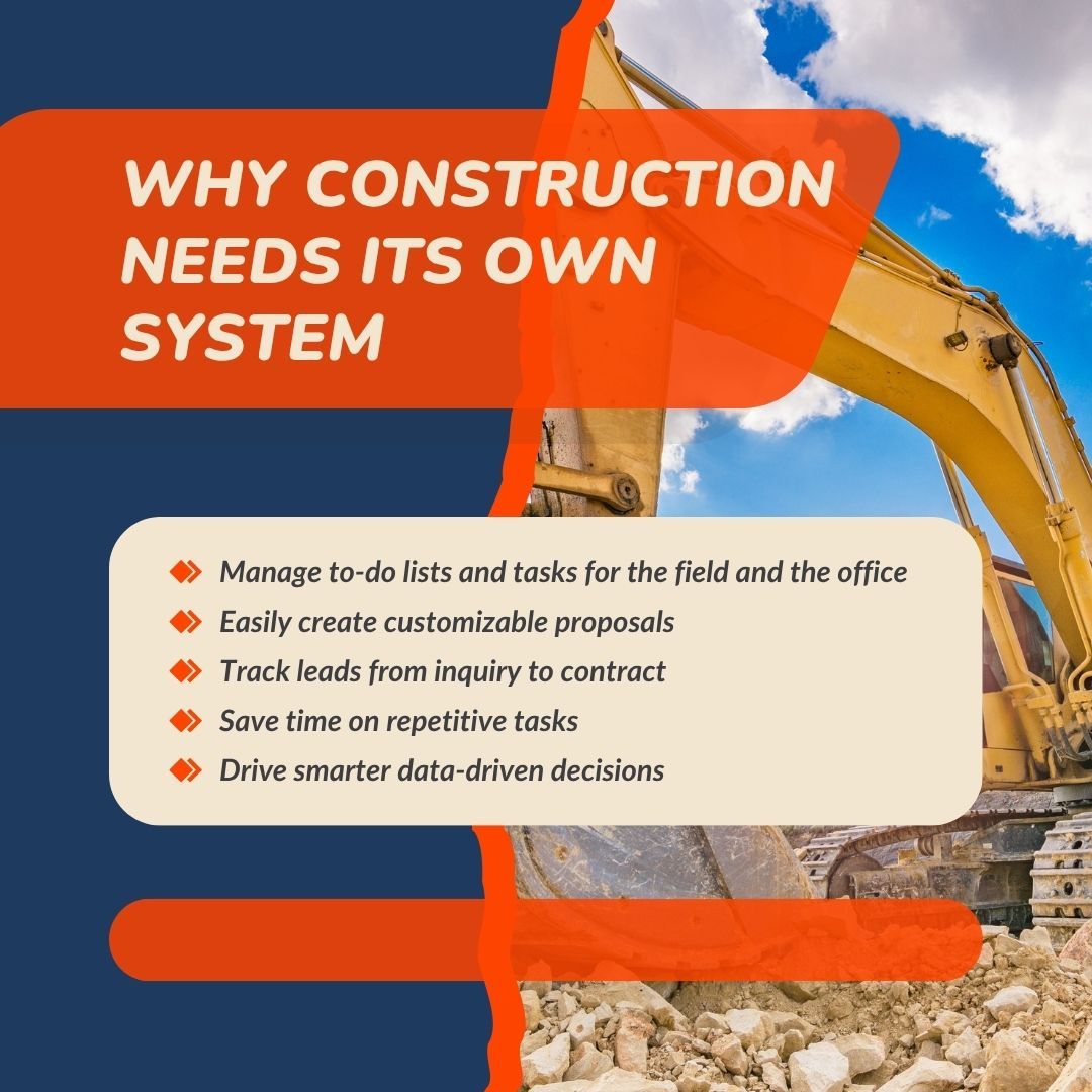 Why Construction Needs Its Own System