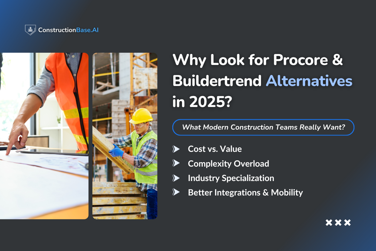 Why Look for Procore & Buildertrend Alternatives in 2025?