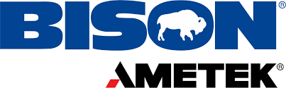 A black and red ametek logo on a white background
