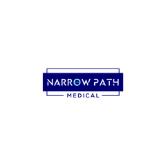 A logo for a medical company called narrow path medical.