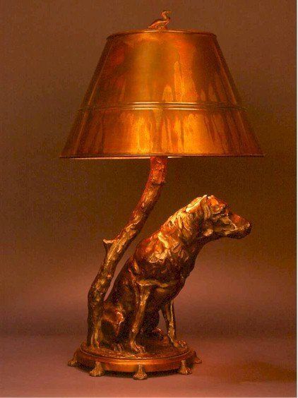 George Northup Legacy Edition bronze labrador sculpture lamp