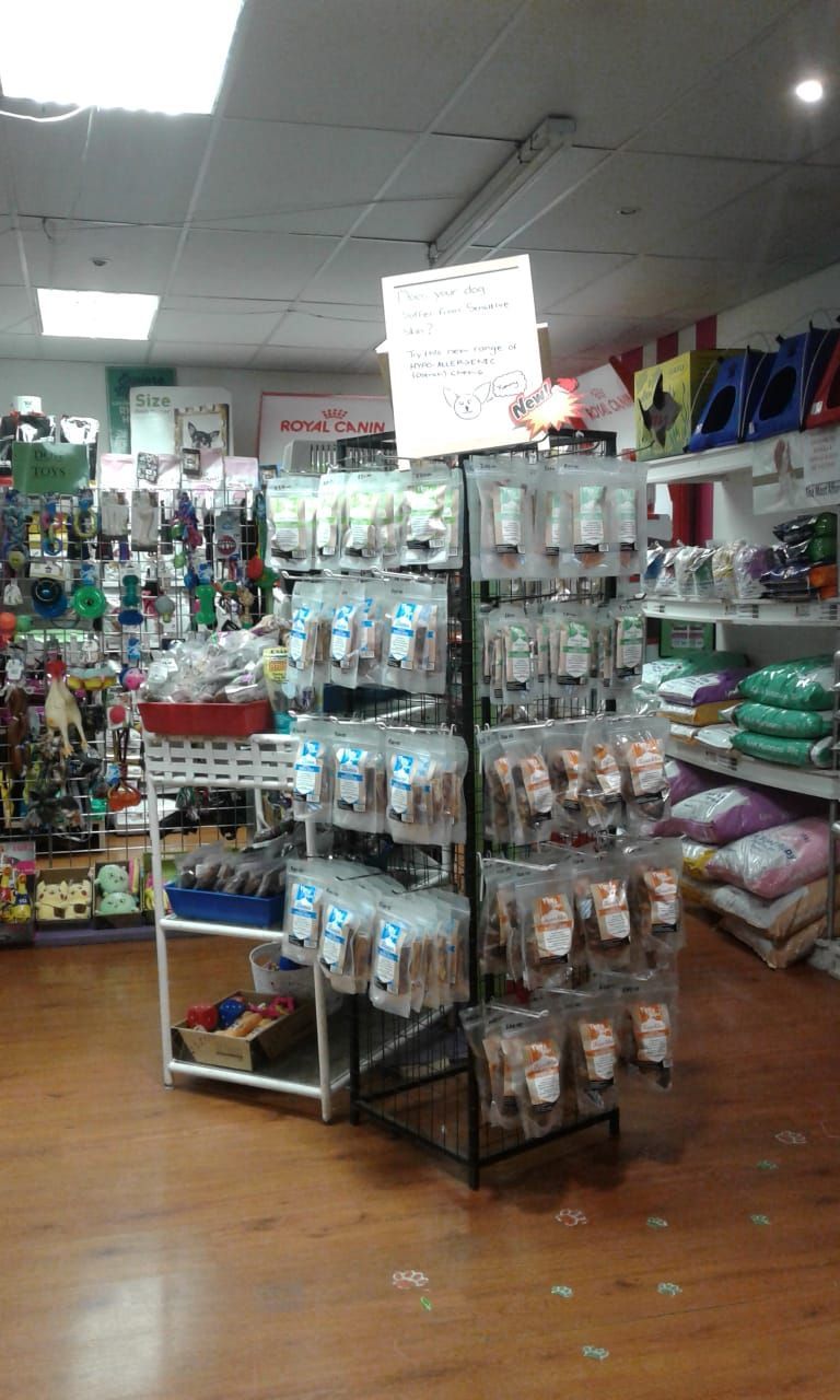 Pets and the City in Pretoria East filled with lots of products for dogs and cats.