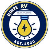 The logo for brite solutions is a light bulb with a lightning bolt on it.