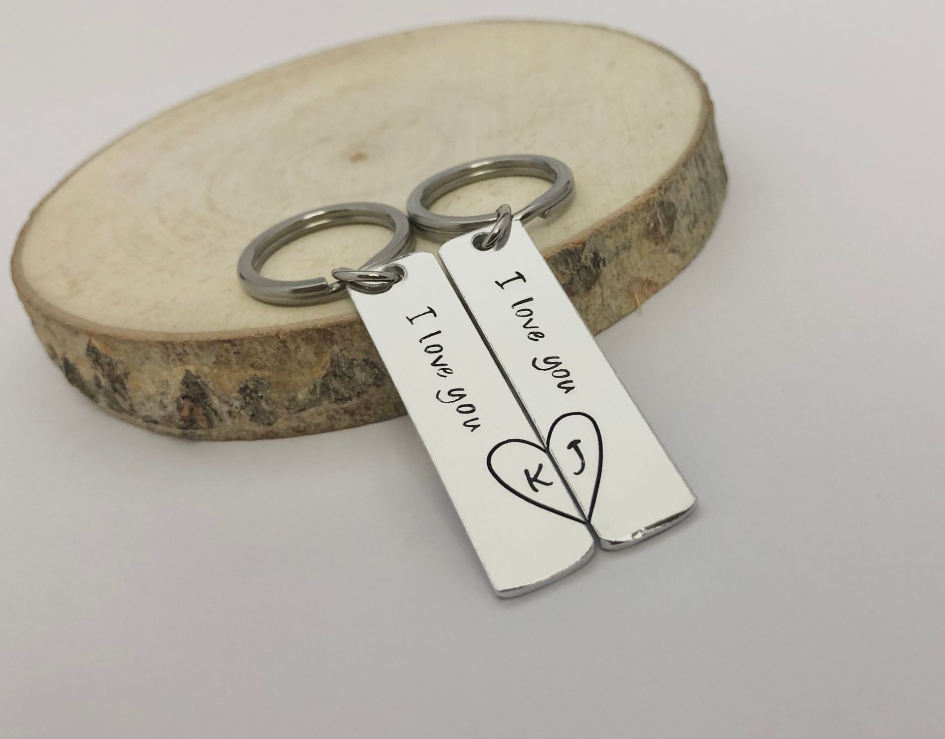 Two keychains, each with 