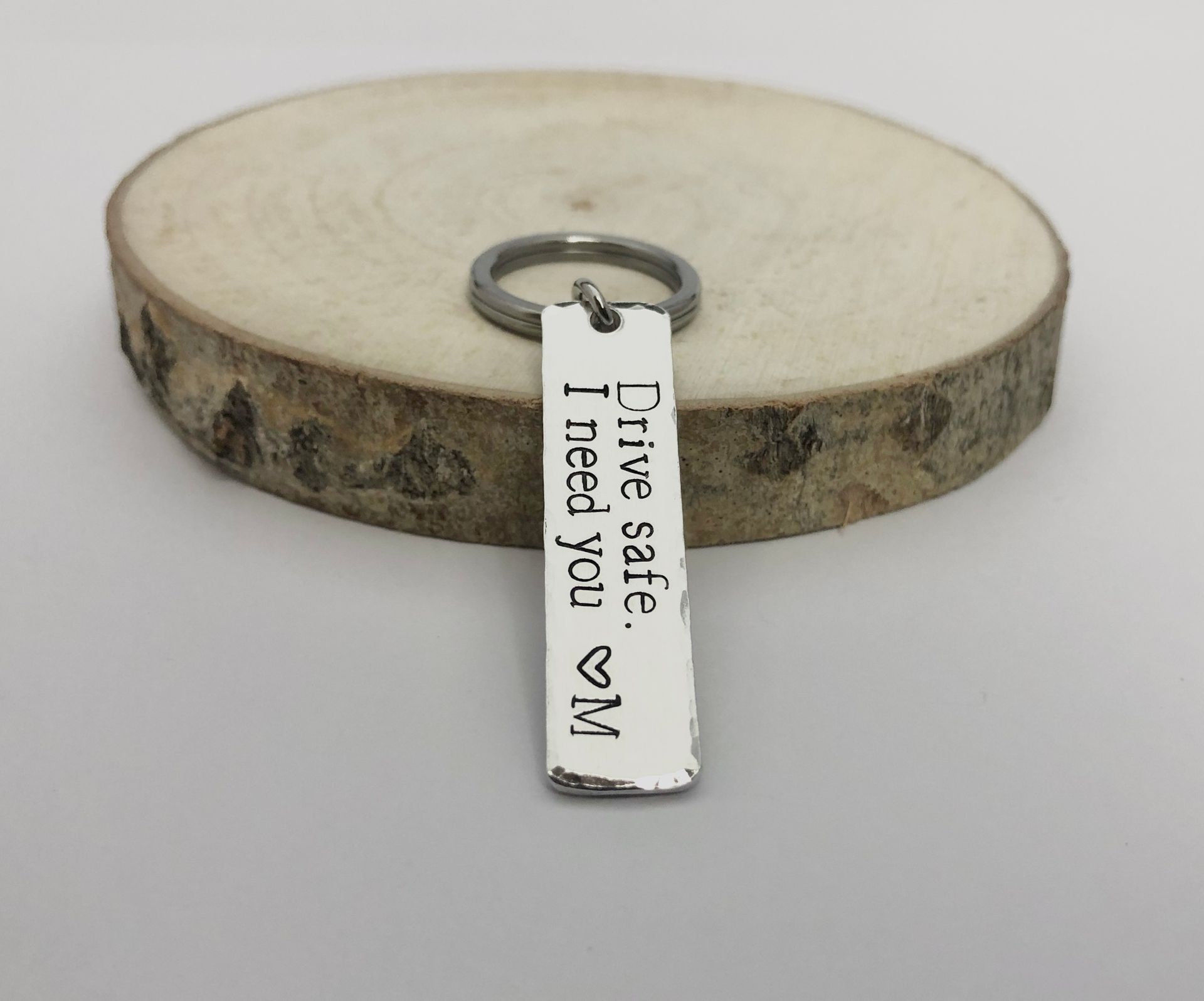 Key chain with the words 